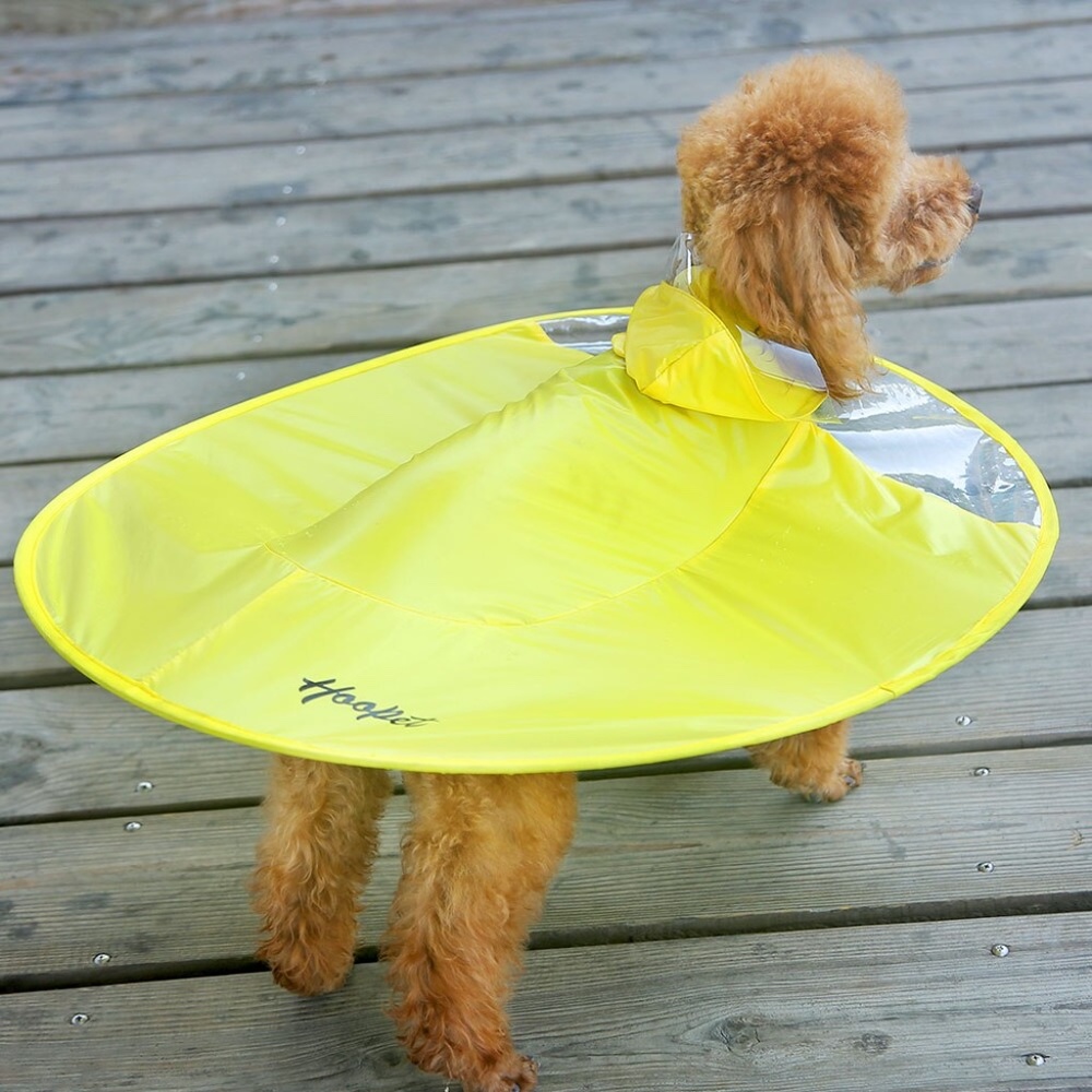HOOPET Pet "UFO" Rain Coat in Yellow - XXL